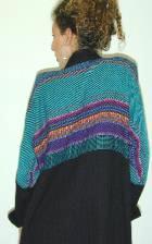 black bright cardigan back view